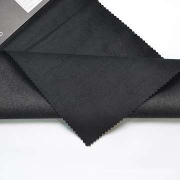 The elastic lantern core cotton can be used for making coats black stretch cotton